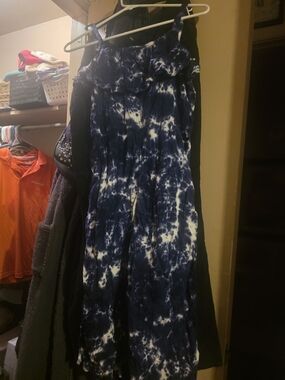 Justice Navy Blue and White Tie-Dye Jumper
